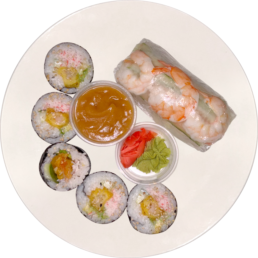 Salad Roll (1pc) + Half Roll (Pick Your Roll)